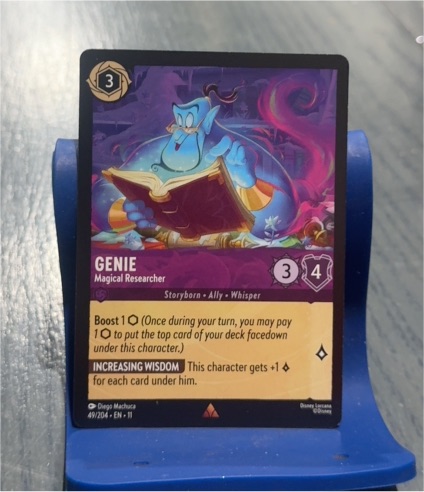 Disney Lorcana Winterspell #49 Genie - Magical Researcher — front