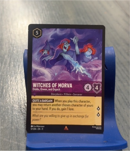 2023 Disney Lorcana Winterspell #57 Witches of Morva - Orddu, Orwen, and Orgoch — front