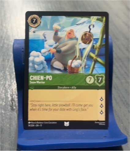 Disney Lorcana Winterspell #74 Chien-Po Snow Warrior — front