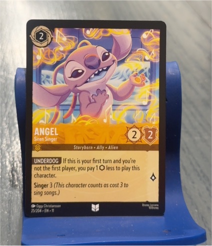 Disney Lorcana Winterspell #25 Angel Siren Singer — front