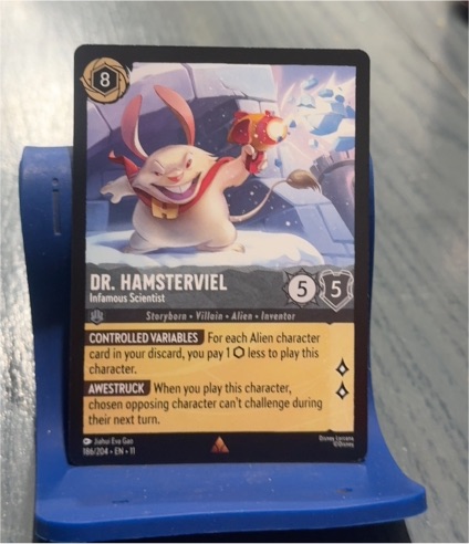 2023 Disney Lorcana Winterspell #186 Dr. Hamsterviel — front