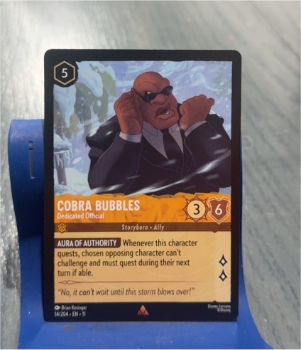 Disney Lorcana Rise of the Floodborn #4 Cobra Bubbles — front