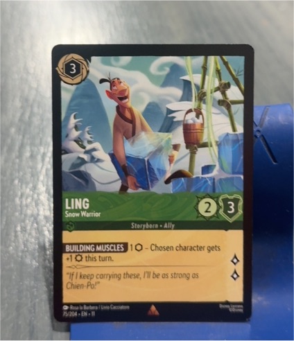 2023 Disney Lorcana Winterspell #75 Ling Snow Warrior — front
