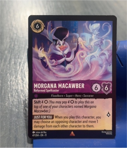 2023 Disney Lorcana Winterspell #47 Morgana Macawber — front