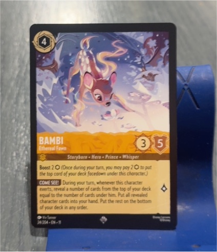 2023 Lorcana Winterspell #24 Bambi Ethereal Fawn — front