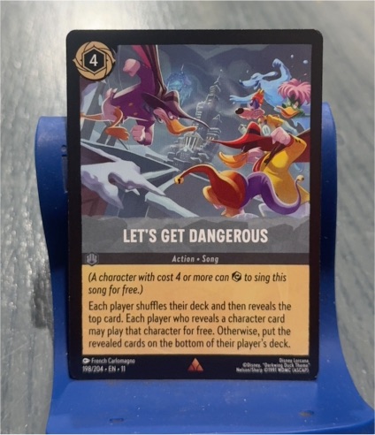 2023 Lorcana Winterspell #198 Let's Get Dangerous — front
