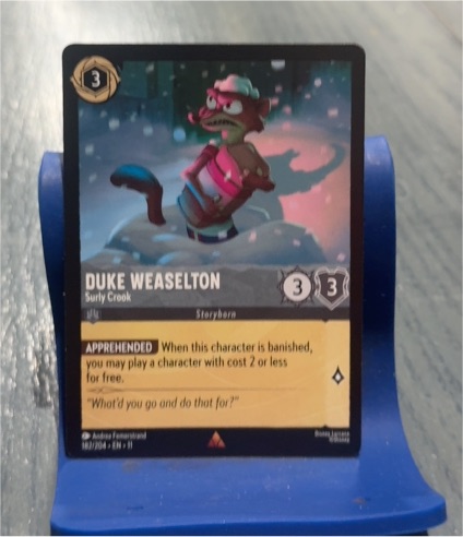 Disney Lorcana Winterspell #182 Duke Weaselton - Surly Crook — front