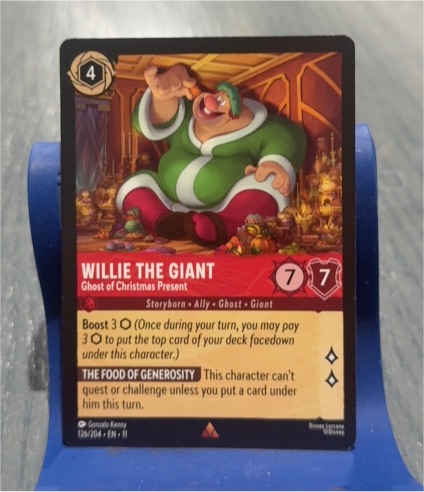 Disney Lorcana Winterspell #126 Willie the Giant - Ghost of Christmas Present — front