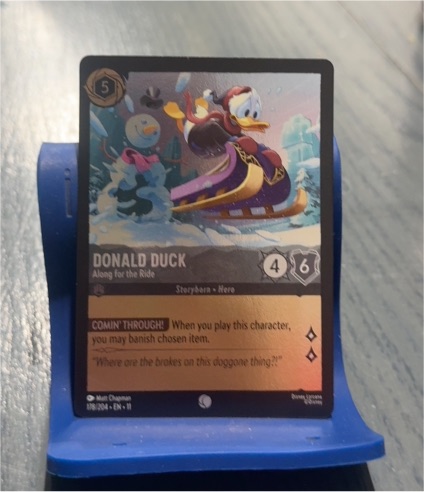 2023 Lorcana Winterspell #178 Donald Duck Along for the Ride — front