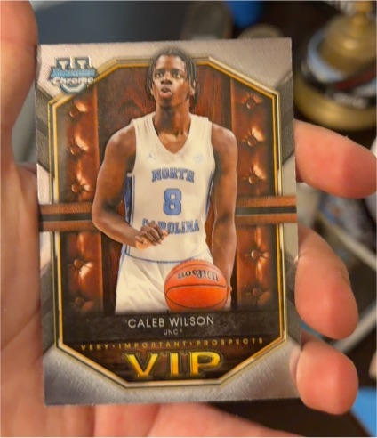 2025-26 Bowman Chrome #VIP-9 Caleb Wilson — front