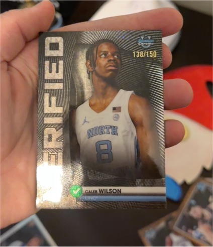 2025-26 Topps Bowman Basketball #BV-9 Caleb Wilson Verified — front
