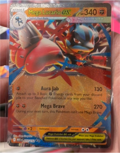 2025 Pokémon Mega Lucario EX 077/132 — front
