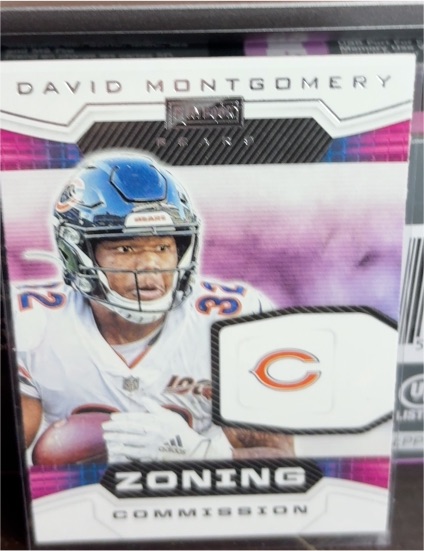 2020 Panini Playbook #ZC-4 David Montgomery Zoning Commission — front