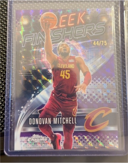 2025-26 Topps Chrome #SF-7 Donovan Mitchell Sleek Finishers — front