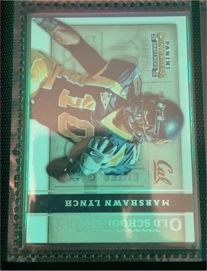 2015 Panini Contenders Draft Picks #36 Marshawn Lynch Old School Colors — front