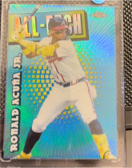 2025 Topps Chrome #CAE-8 Ronald Acuña Jr. All Etch Insert Atlanta Braves — front