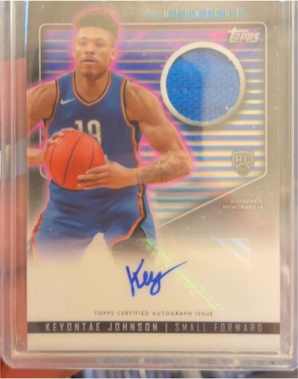 2024 Topps Midnight #RJA-KJ Keyontae Johnson Rookie Jersey Autographs — front