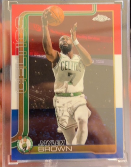 2025-26 Topps Chrome #51 Jaylen Brown — front