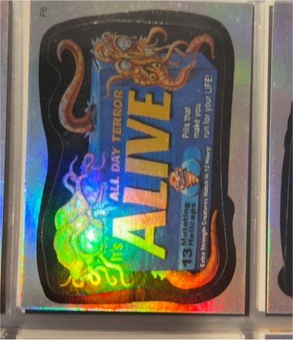 2006 Topps Wacky Packages All-New Series 3 #F6 Alive Foil Sticker — front