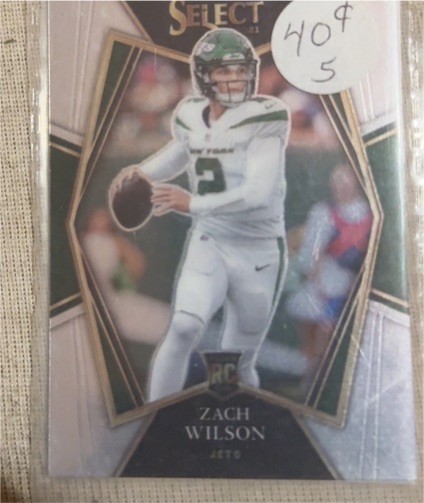 2021 Panini Select #244 Zach Wilson Rookie Card — front