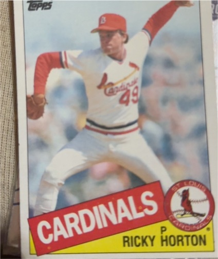 1985 Topps #321 Ricky Horton — front