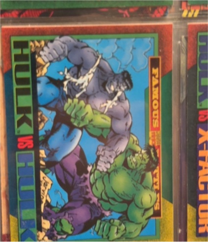 1993 SkyBox Marvel Universe Series 4 #173 Hulk vs Hulk — front