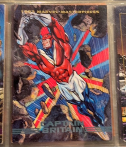 1993 SkyBox Marvel Masterpieces #64 Captain Britain — front