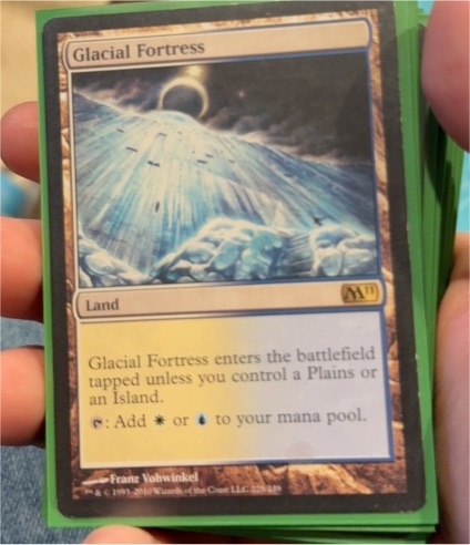 2011 Magic: The Gathering Core Set (M11) #225 Glacial Fortress — front