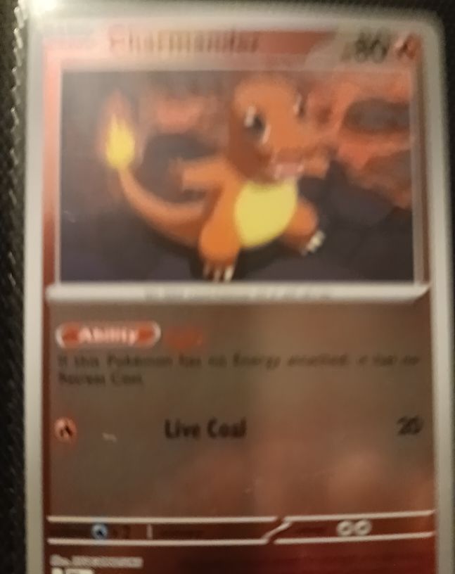 2025 Pokemon TCG Charmander 011/094 ME02: Phantasmal Flames Reverse Holo — front