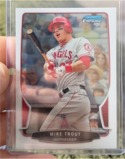 2013 Bowman Chrome #50 Mike Trout — front