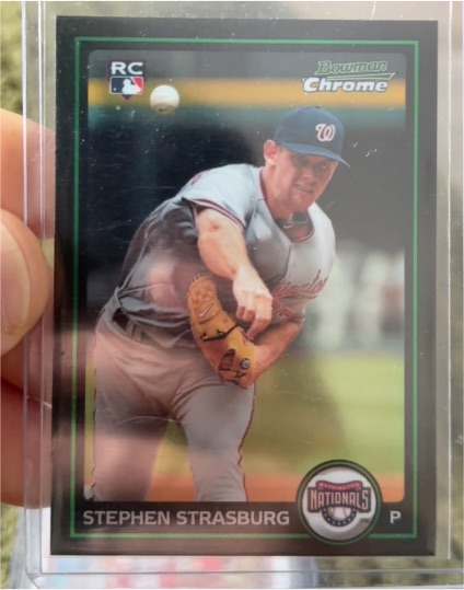 2010 Bowman Chrome #205 Stephen Strasburg — front