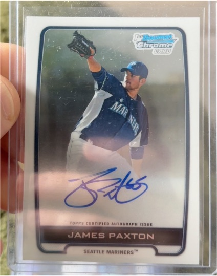 2012 Bowman Chrome #BCA-JP James Paxton — front