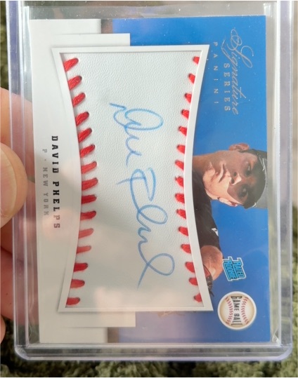 2012 Panini Signature Series #110 David Phelps — front
