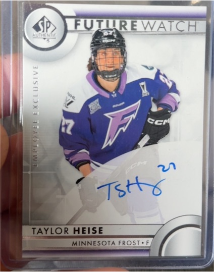 2025 Upper Deck SP Authentic Employee Exclusive Future Watch #Taylor Heise — front