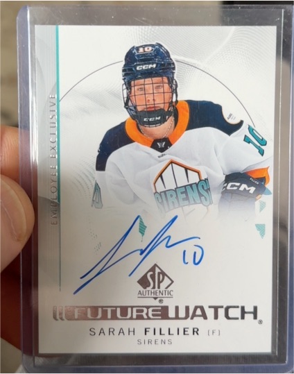 2025 Upper Deck SP Authentic Future Watch #Future Watch Sarah Fillier — front