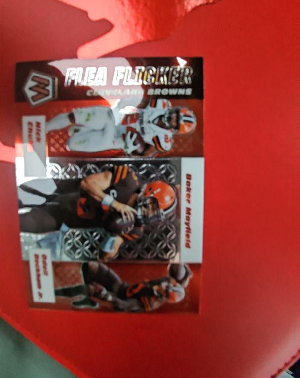 2020 Panini Mosaic #FF4 Baker Mayfield Flea Flicker — front