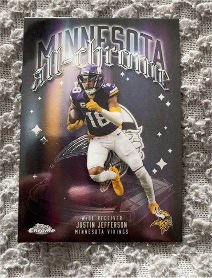 2025 Topps Chrome #ACT-6 Justin Jefferson — front