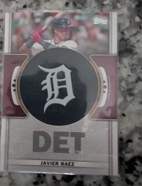 2023 Topps #TLP-JB Javier Baez Team Logo Commemorative Patch — front