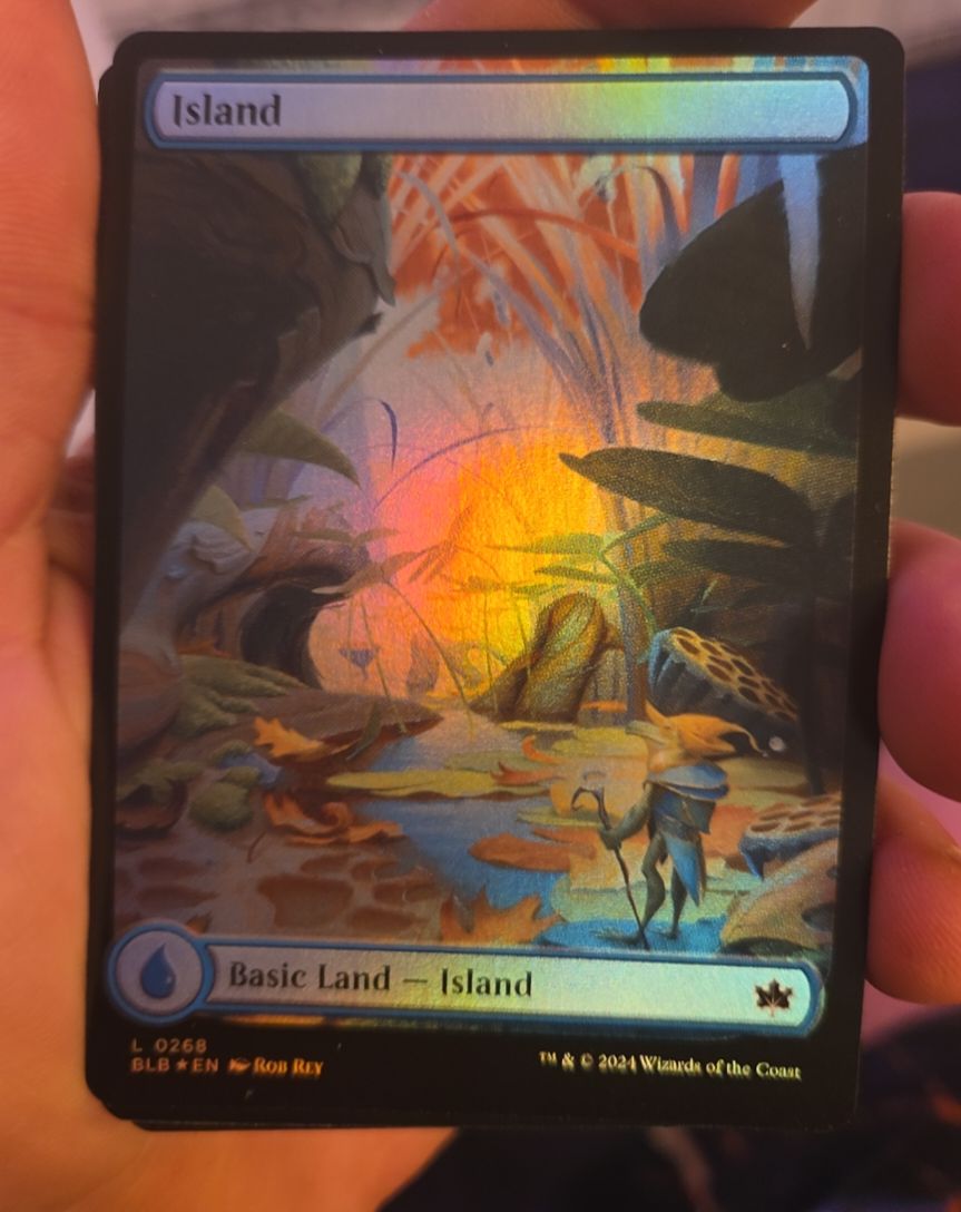 2024 Magic: The Gathering #0268 Island Bloomburrow Full Art Foil — front