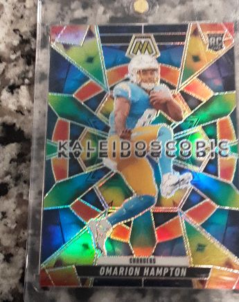 2025 Panini Mosaic #3 Omarion Hampton Kaleidoscopic Rookie — front