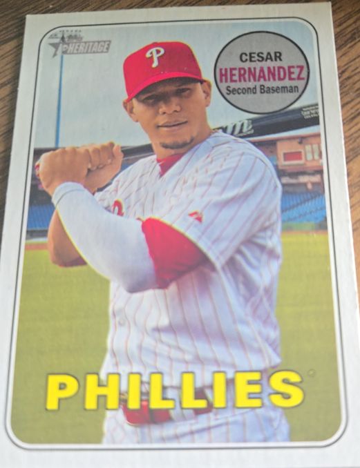 2018 Topps Heritage #602 Cesar Hernandez — front