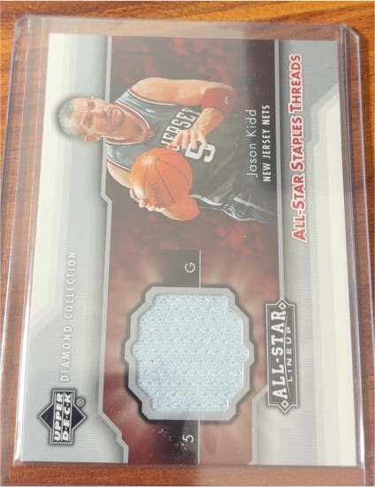 2004 Upper Deck Diamond Collection All-Star Staples Threads #STT-JK Jason Kidd — front