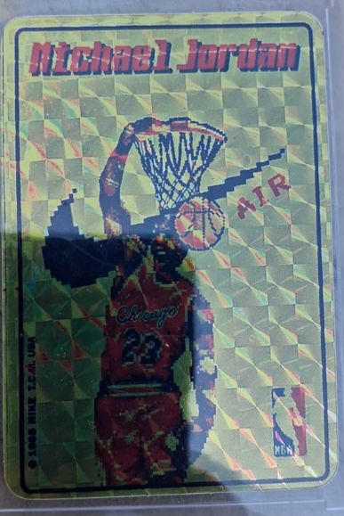 1985 Nike Michael Jordan #85 Prism Jewel Sticker — front