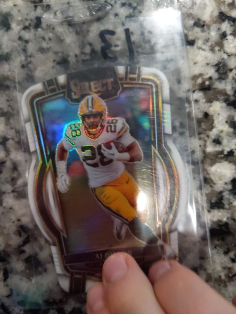 2022 Panini Select AJ Dillon Club Level Die-Cut — front