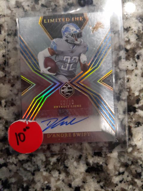 2022 Panini Limited Ink #LI-DSW D'Andre Swift — front