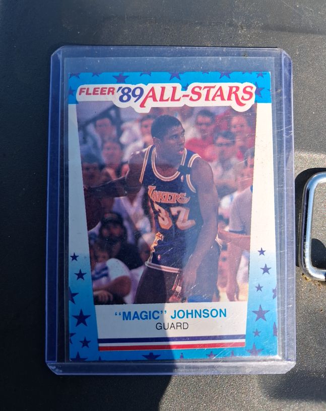 1989 Fleer '89 All-Stars #5 Magic Johnson — front