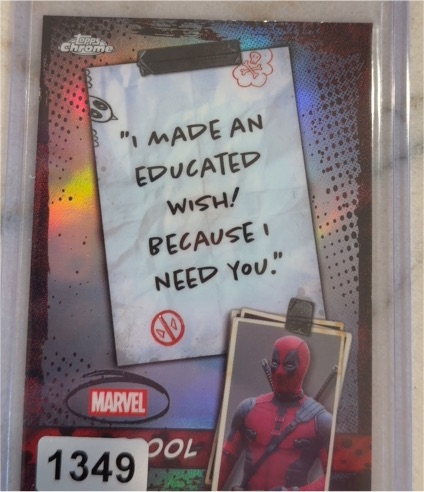 2025 Topps Chrome Deadpool #WM-08 I Made An Educated Wish! — front