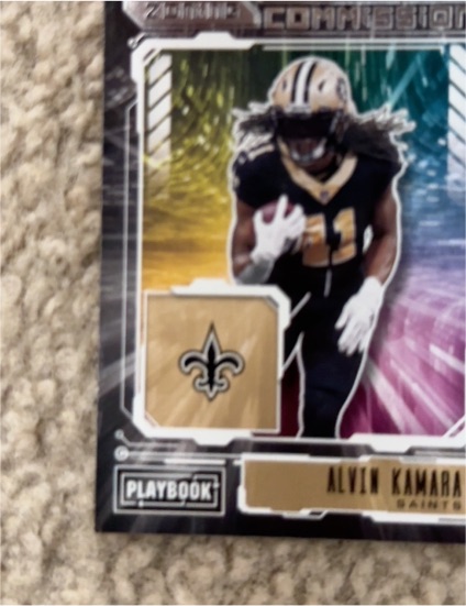 2021 Panini Playbook #ZC-AKA Alvin Kamara — front