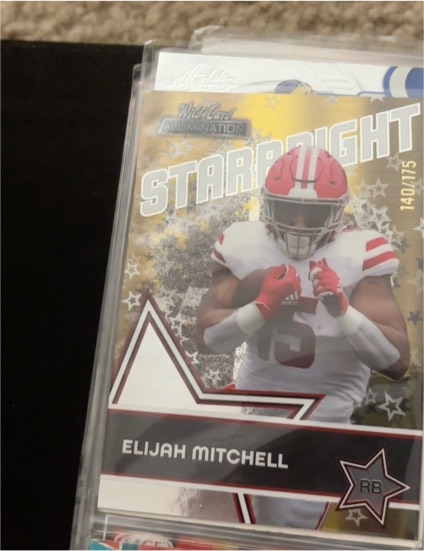 2021 Wild Card Alumination Starbright #SB-46 Elijah Mitchell — front