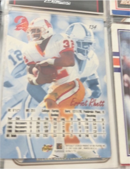 1991 Pro Set #134 Errict Rhett — front